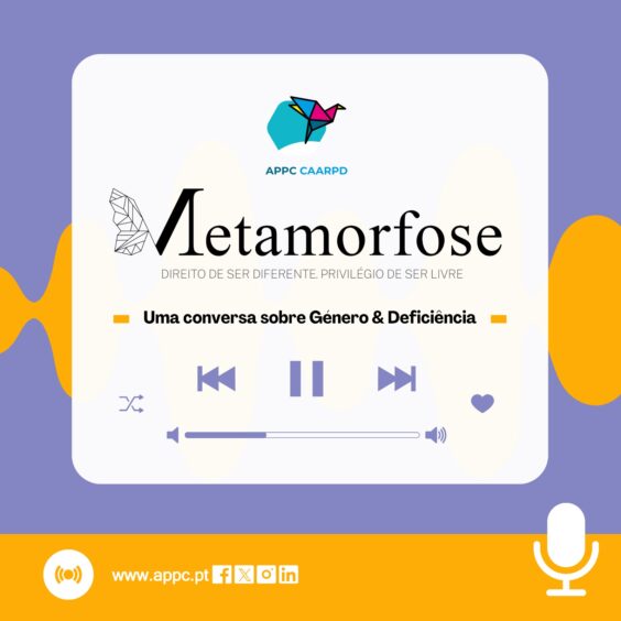 Logótipo de podcast Metamorfose.