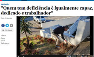 Cópia do site do Jornal de Notícias com divulgação de iniciativa do 