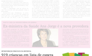 Cópia da página 20 do jornal “Solidariedade” de 11 de maio de 2023. Em baixo, em destaque na imagem, notícia referente à Carta Aberta subscrita pela APPC e à questão das listas de espera na Intervenção Precoce na Infância.