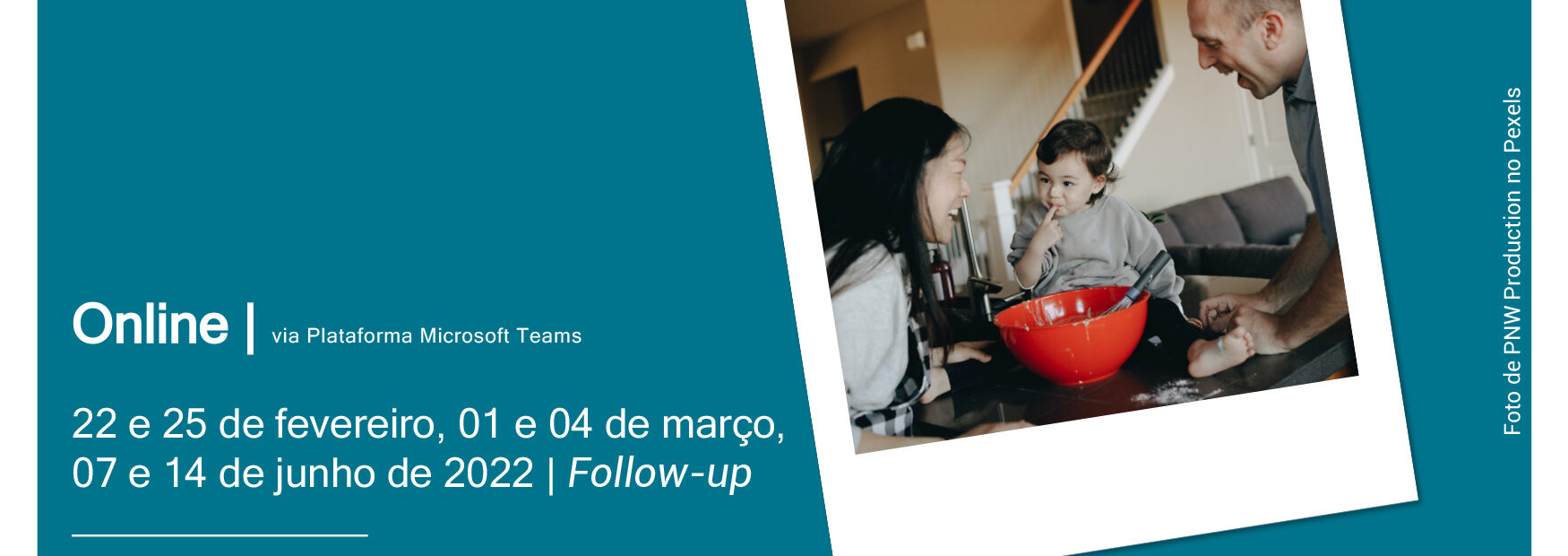 Cópia do cartaz de divulgação da atividade. Além das informações constantes na publicação, surge também uma imagem com três pessoas (dois adultos e uma criança). Em rodapé indicação das redes sociais da APPC e os logótipos das entidades envolvidas.