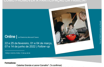 Cópia do cartaz de divulgação da atividade. Além das informações constantes na publicação, surge também uma imagem com três pessoas (dois adultos e uma criança). Em rodapé indicação das redes sociais da APPC e os logótipos das entidades envolvidas.