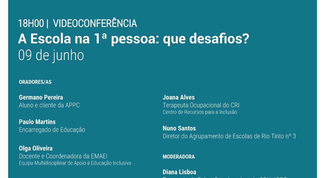 Cartaz de divulgação da iniciativa (com as informações contantes na publicação). O cartaz em um fundo azul e uma composição gráfica da expressão “Tempo Família”. Apresenta ainda um QR Code e a indicação do sítio e redes sociais da APPC.