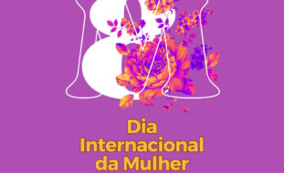 Imagem alusiva ao dia 8 de março, Dia Internacional da Mulher. Em rodapé indicação do sítio e redes sociais da APPC.