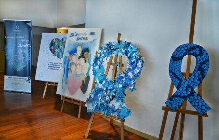 Trabalhos alusivos à iniciativa em exposição.